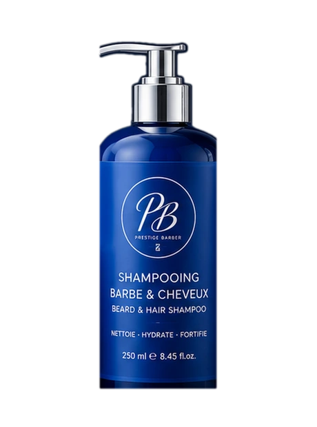 Shampooing barbe et cheveux Prestige Barber, 250 ml